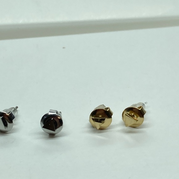 Stainless Steel Stud Earrings - Picture 4 of 5